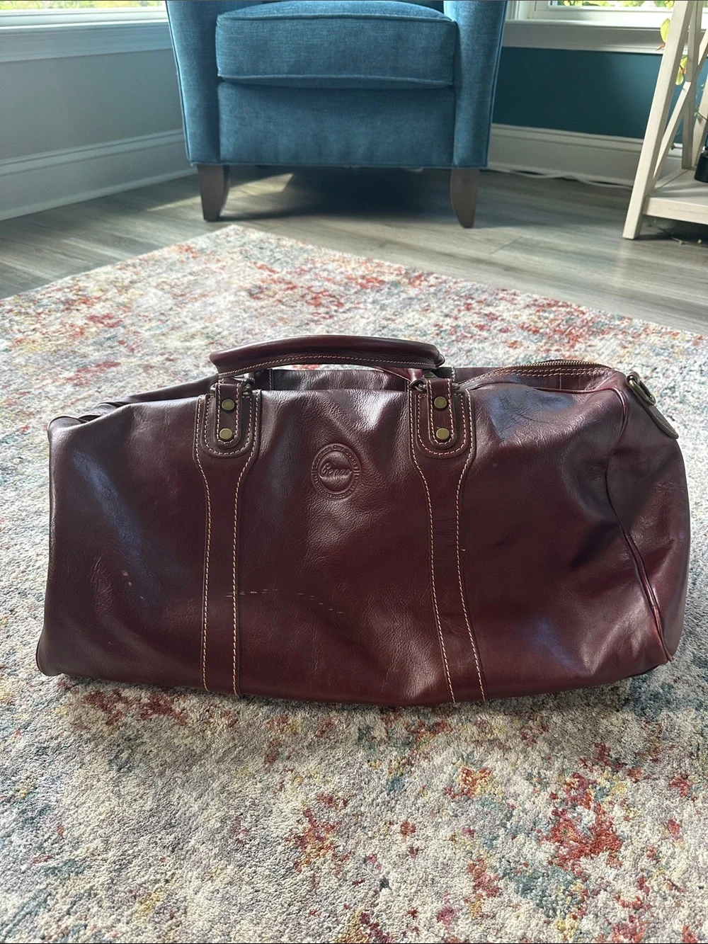 Cenzo Leather Duffle Bag